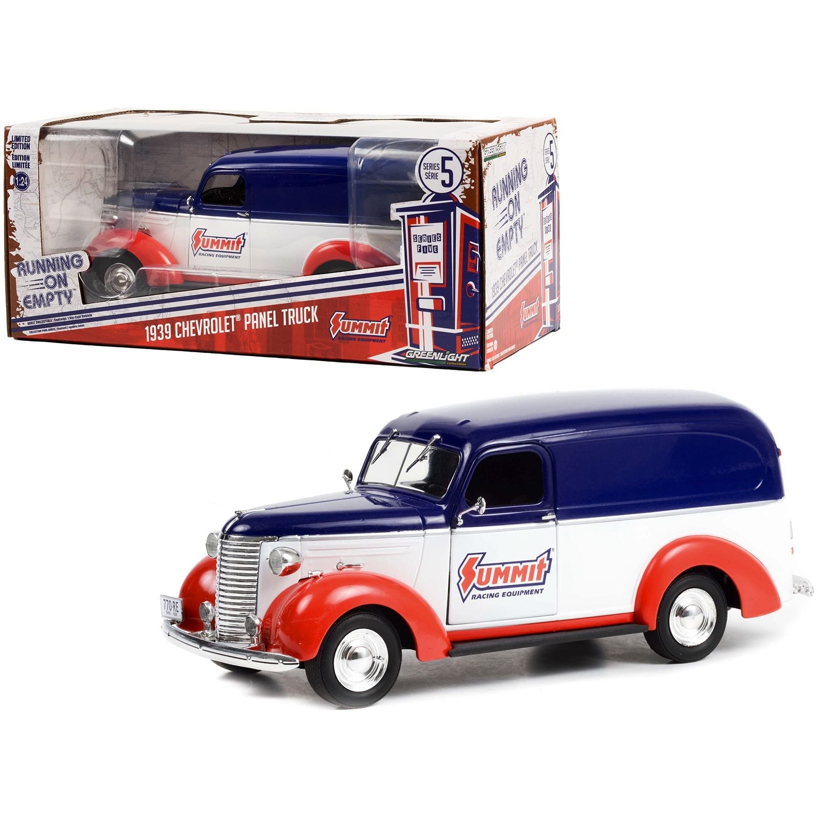 1939 Chevrolet Panel Truck "Summit Racing Equipment" "Running on Empty" Series 5 1/24 Diecast Model by Greenlight - Greenlight - ModelCars.com