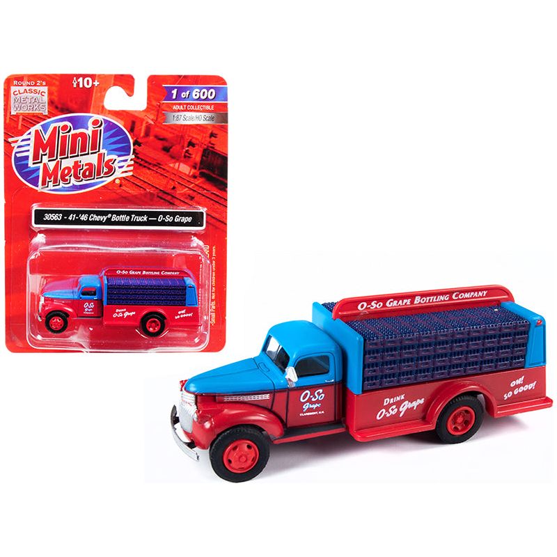 1941 - 1946 Chevrolet Delivery Bottle Truck "O - So Grape" 1/87 (HO) Scale Model by Classic Metal Works - Classic Metal Works - ModelCars.com