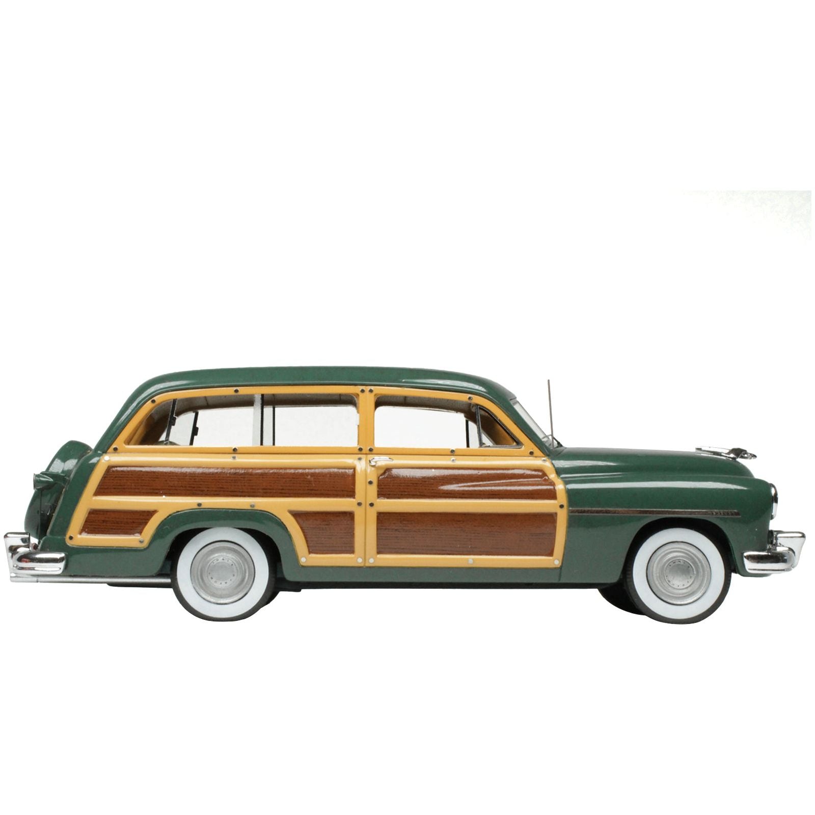 1949 Mercury Woodie Meadow Green with Yellow and Woodgrain Sides and Green Interior Limited Edition to 200 pieces Worldwide 1/43 Model Car by Goldvarg Collection - Goldvarg Collection - ModelCars.com