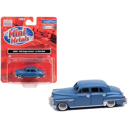 1950 Dodge Coronet La Plata Blue 1/87 (HO) Scale Model Car by Classic Metal Works-Classic Metal Works-ModelCars.com