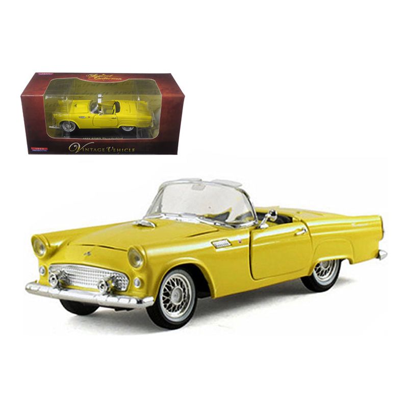 1955 Ford Thunderbird Convertible Yellow 1/32 Diecast Car Model by Arko Products - Arko - ModelCars.com