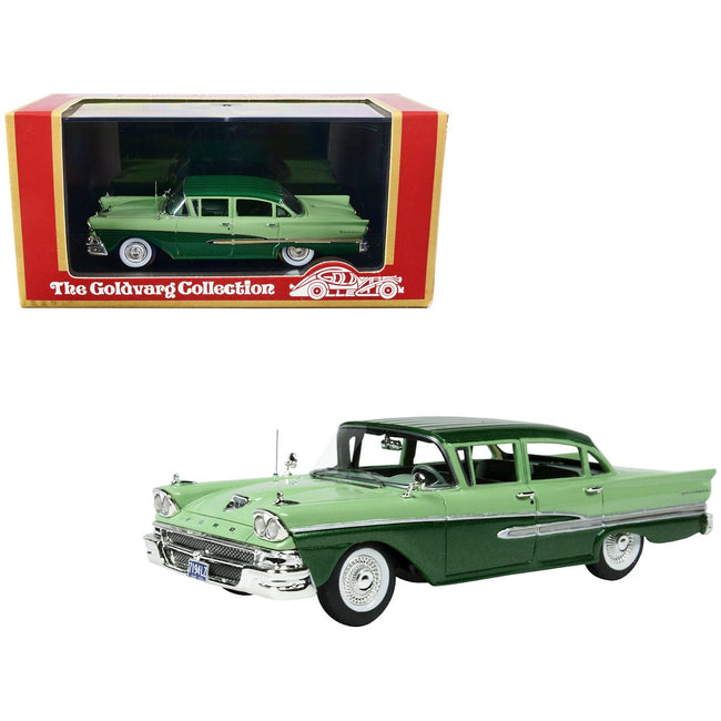 1958 Ford Fairlane 4 Door Seaspray Green and Silvertone Green Limited Edition to 240 pieces Worldwide 1/43 Model Car by Goldvarg Collection - Goldvarg Collection - ModelCars.com