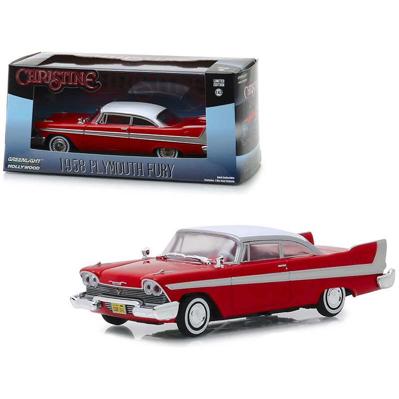 1958 Plymouth Fury Red "Christine" (1983) Movie 1/43 Diecast Model Car by Greenlight - Greenlight - ModelCars.com