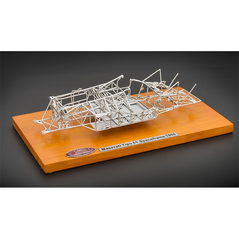 1960 Maserati Tipo 61 Birdcage Spaceframe 1/18 Diecast Model by CMC - CMC - ModelCars.com