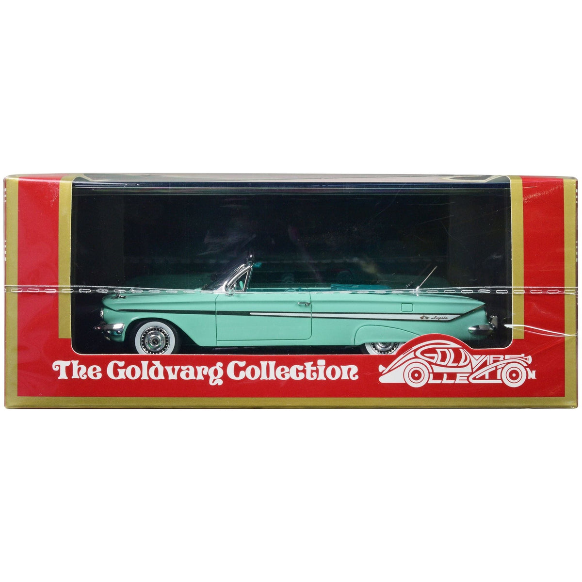 1961 Chevrolet Impala Convertible Light Green with Green Interior Limited Edition to 240 pieces Worldwide 1/43 Model Car by Goldvarg Collection - Goldvarg Collection - ModelCars.com