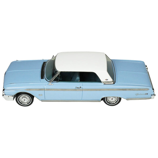 1962 Ford Galaxie Skymist Blue with White Top and Blue Interior Limited Edition to 210 pieces Worldwide 1/43 Model Car by Goldvarg Collection - Goldvarg Collection - ModelCars.com