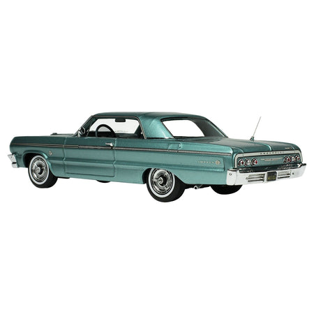 1964 Chevrolet Impala Azure Aqua Blue Metallic with Blue Interior Limited Edition to 200 pieces Worldwide 1/43 Model Car by Goldvarg Collection - Goldvarg Collection - ModelCars.com