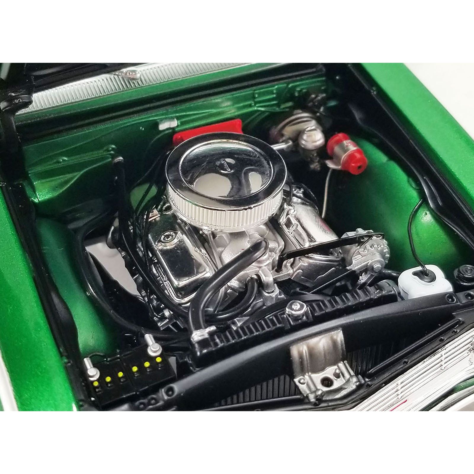 1965 Chevrolet El Camino Custom Calypso Green Metallic with Silver Graphics "Southern Kings Customs" Limited Edition to 210 pieces Worldwide 1/18 Diecast Model Car by ACME - Acme - ModelCars.com