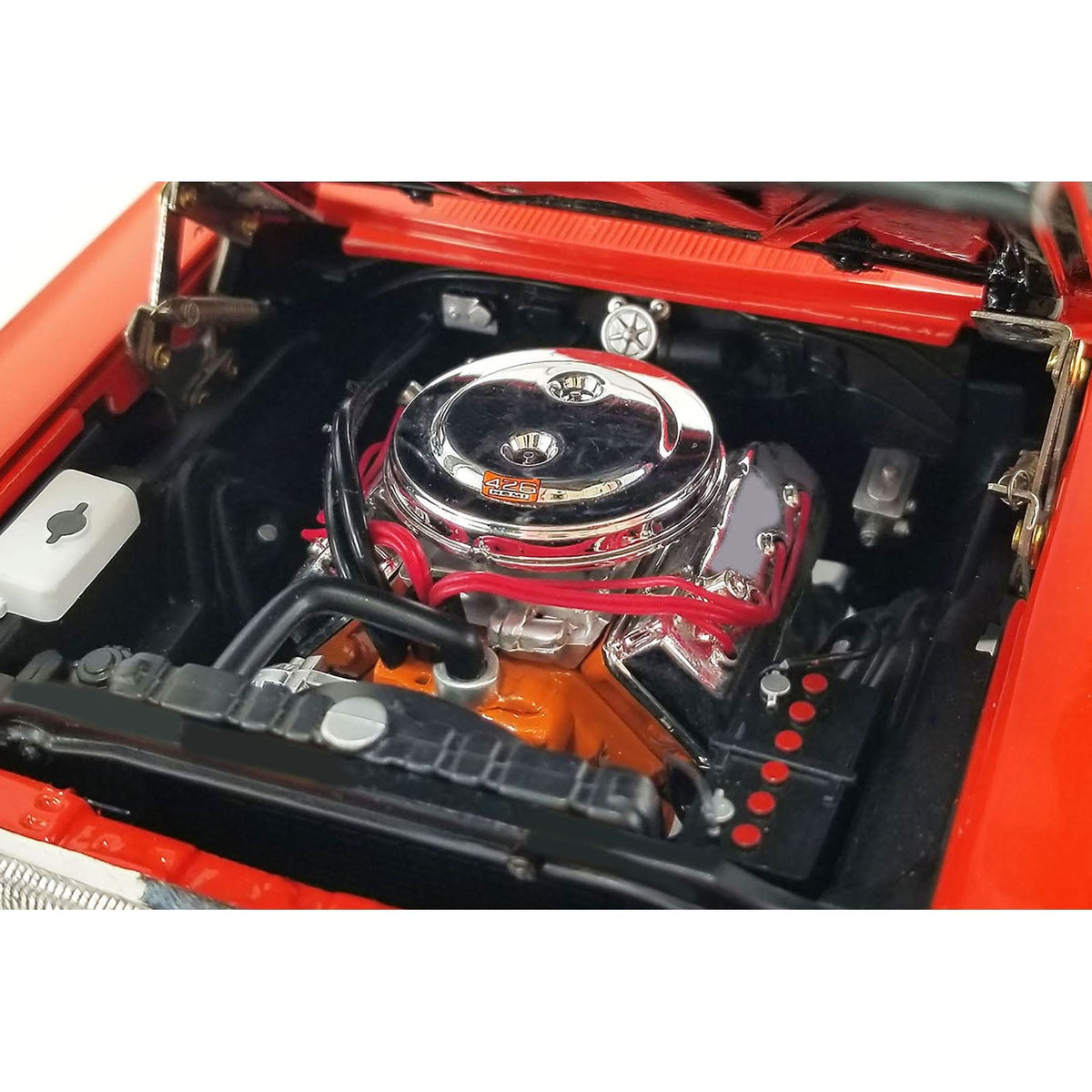 1967 Dodge Coronet R/T "Restomod" Primer Red with Black Hood Limited Edition to 372 pieces Worldwide 1/18 Diecast Model Car by ACME - Acme - ModelCars.com