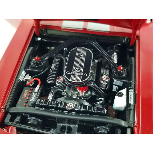 1968 Ford Mustang Shelby GT500 KR Restomod Candy Apple Red with Silver Metallic Stripes "New School" Limited Edition to 1254 pieces Worldwide 1/18 Diecast Model Car by ACME - Acme - ModelCars.com