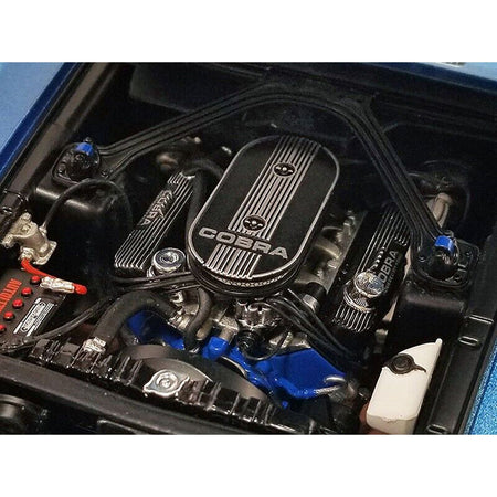 1968 Shelby GT500 Convertible Acapulco Blue Metallic with White Stripes Limited Edition to 1842 pieces Worldwide 1/18 Diecast Model Car by ACME-Acme-ModelCars.com