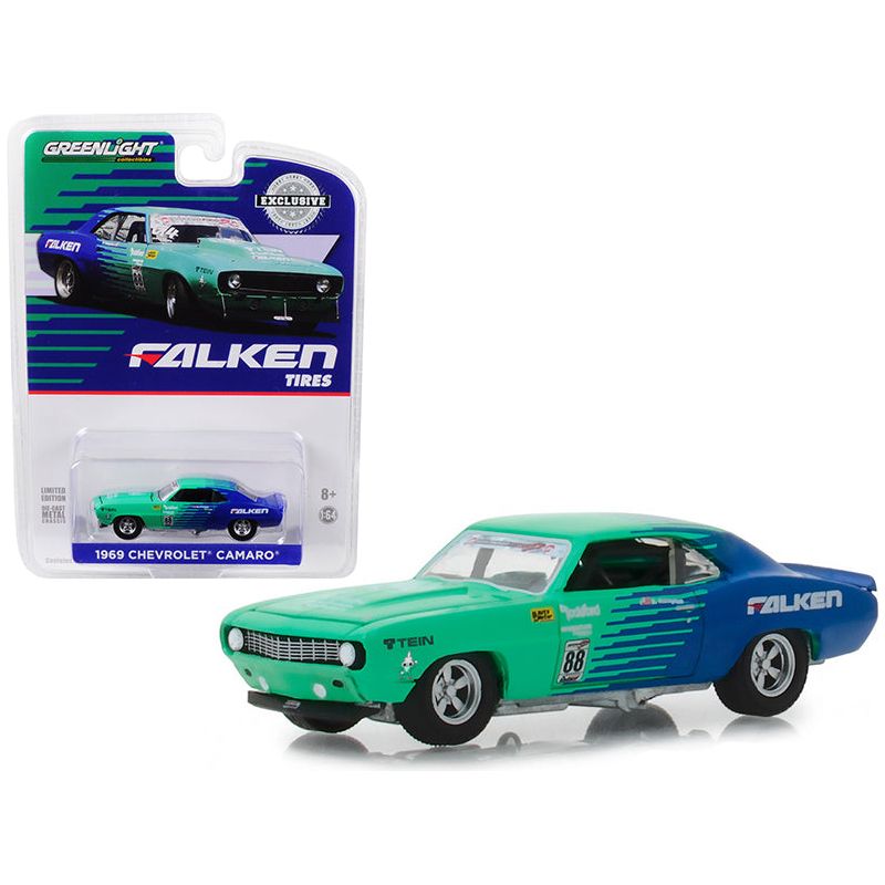 1969 Chevrolet Camaro 88 "Falken Tires" "Hobby Exclusive" 1/64 Diecast Model Car by Greenlight - Greenlight - ModelCars.com