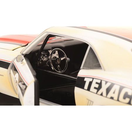 1969 Chevrolet Camaro RS 18 White with Red and Black Stripes (Raced Version) "Pro Touring - Texaco" Limited Edition to 498 pieces Worldwide 1/18 Diecast Model Car by GMP-GMP-ModelCars.com