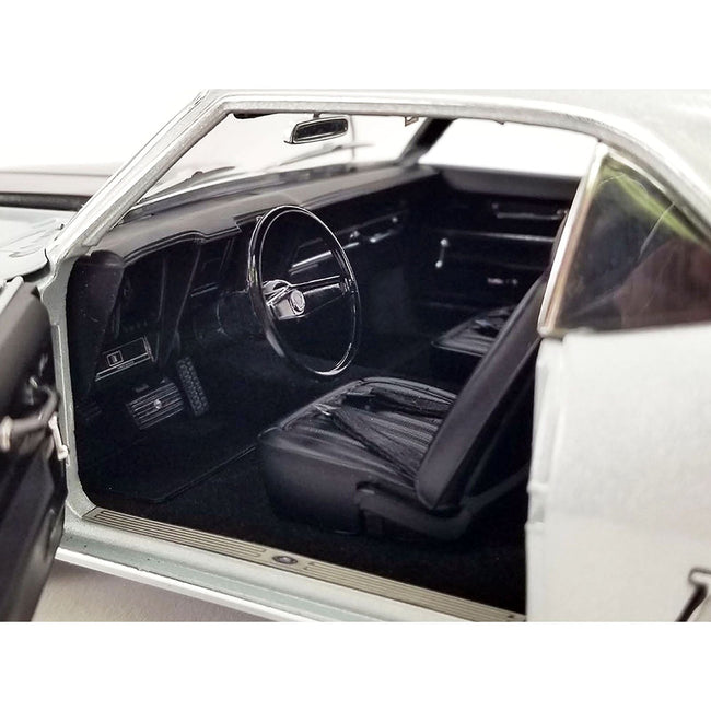 1969 Chevrolet COPO Camaro Cortez Silver Metallic with Black Hood Stripes Built by Dick Harrell Limited Edition to 1128 pieces Worldwide 1/18 Diecast Model Car by ACME - Acme - ModelCars.com