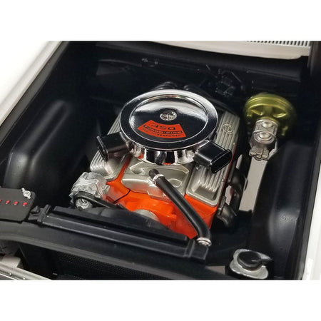 1970 Chevrolet Nova SS White with Graphics "Hurst - Name the Shifter Contest Grand Prize" Limited Edition to 564 pieces Worldwide 1/18 Diecast Model Car by GMP-GMP-ModelCars.com