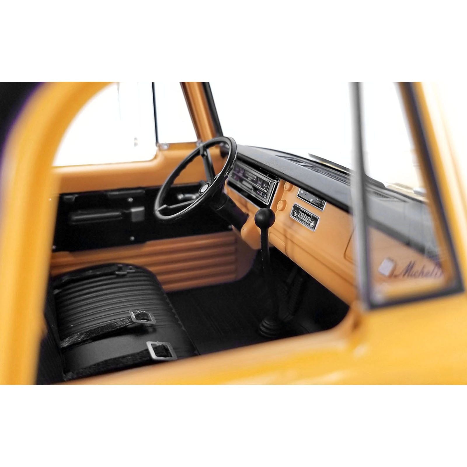 1970 Dodge D - 300 Ramp Truck Yellow "Michelin Tires" 1/18 Diecast Model Car by ACME - Acme - ModelCars.com