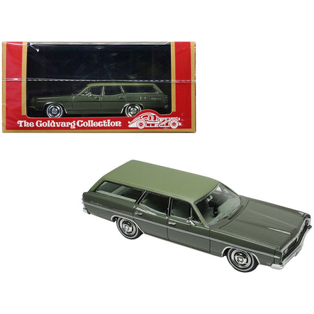 1970 Ford Galaxie Station Wagon Ivy Green with Light Green Top Limited Edition to 180 pieces Worldwide 1/43 Model Car by Goldvarg Collection - Goldvarg Collection - ModelCars.com
