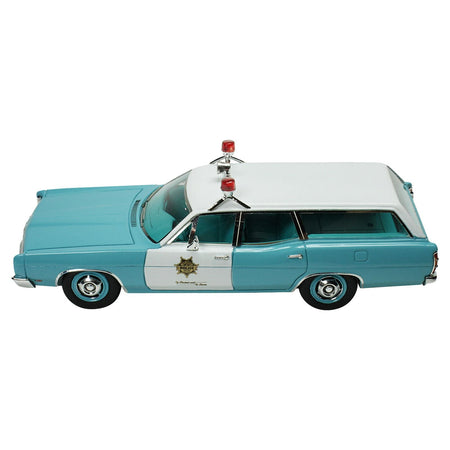 1970 Ford Galaxie Station Wagon Light Blue and White with Light Blue Interior "Las Vegas Police Department" Limited Edition to 180 pieces Worldwide1/43 Model Car by Goldvarg Collection - Goldvarg Collection - ModelCars.com