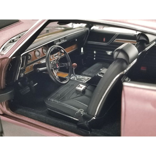 1970 Oldsmobile 442 Regency Rose Metallic with Black Stripes Limited Edition to 348 pieces Worldwide 1/18 Diecast Model Car by ACME-Acme-ModelCars.com