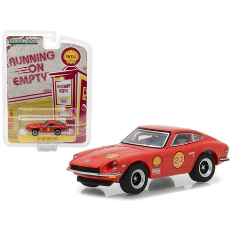 1971 Datsun 240Z Shell Oil "Running on Empty" Series 4 1/64 Diecast Model Car by Greenlight - Greenlight - ModelCars.com