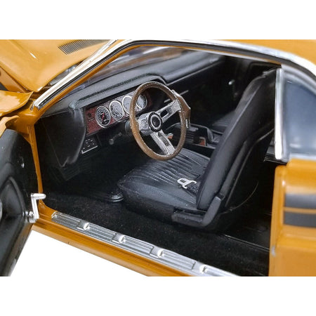 1971 Dodge Challenger R/T Hemi Butterscotch Orange with Black Stripes Limited Edition to 462 pieces Worldwide 1/18 Diecast Model Car by ACME-Acme-ModelCars.com