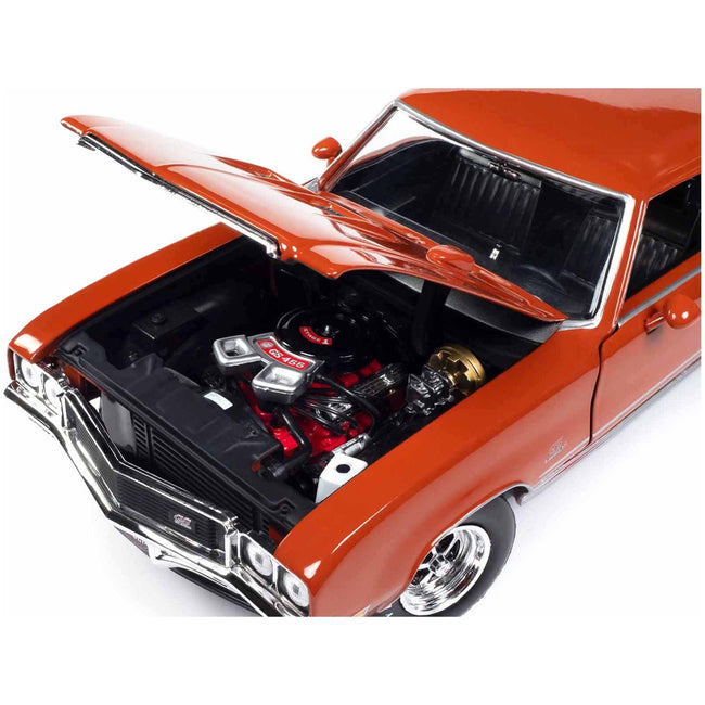 1972 Buick GS Stage 1 Flame Orange "Muscle Car & Corvette Nationals" (MCACN) "American Muscle" Series 1/18 Diecast Model Car by Auto World-Autoworld-ModelCars.com