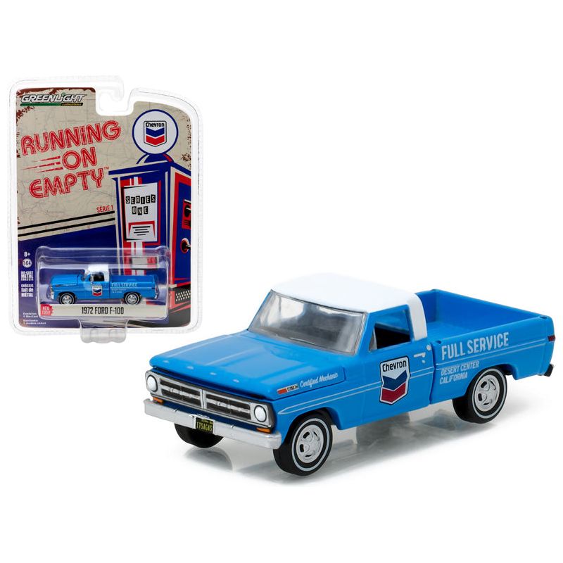 1972 Ford F - 100 Chevron Pickup Truck 1/64 Diecast Model Car by Greenlight - Greenlight - ModelCars.com