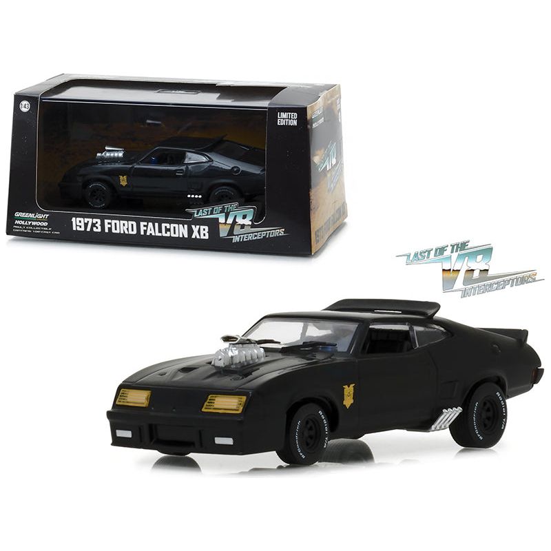 1973 Ford Falcon XB Black "Last of the V8 Interceptors" (1979) Movie 1/43 Diecast Model Car by Greenlight - Greenlight - ModelCars.com