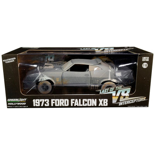 1973 Ford Falcon XB RHD (Right Hand Drive) (Weathered Version) "Last of the V8 Interceptors" (1979) Movie 1/18 Diecast Model Car by Greenlight - Greenlight - ModelCars.com