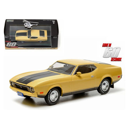 1973 Ford Mustang Mach 1 Yellow "Eleanor" "Gone in Sixty Seconds" Movie (1974) 1/43 Diecast Model Car by Greenlight - Greenlight - ModelCars.com