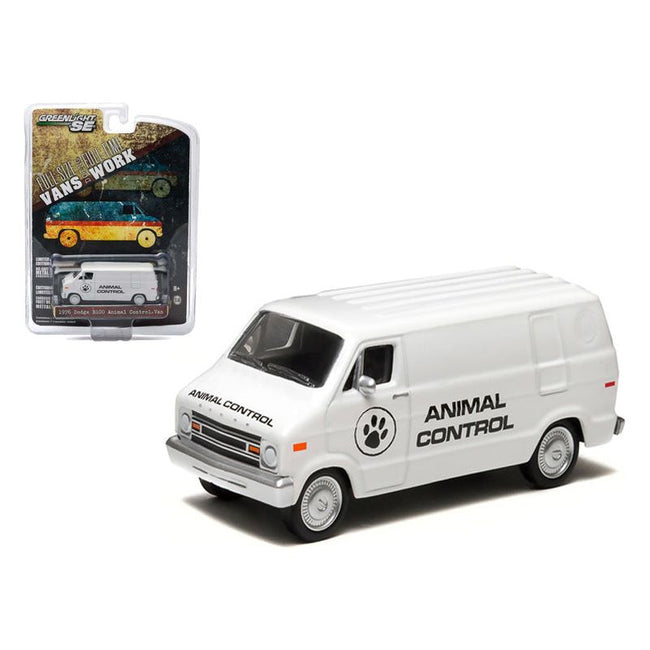 1976 Dodge B-100 Van Animal Control Hobby Exclusive 1/64 Diecast Car Model by Greenlight-Greenlight-ModelCars.com