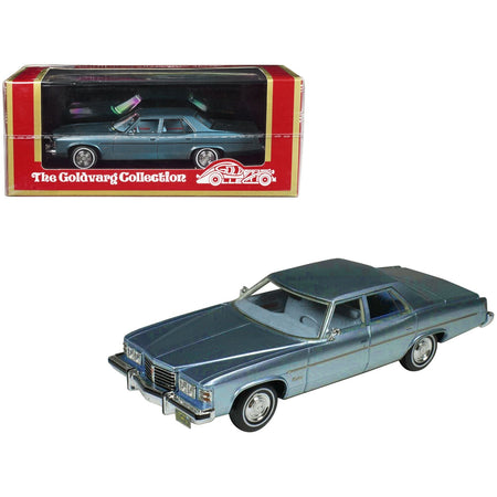 1976 Pontiac Catalina Athena Blue Metallic with Light Blue Interior Limited Edition to 240 pieces Worldwide 1/43 Model Car by Goldvarg Collection - Goldvarg Collection - ModelCars.com