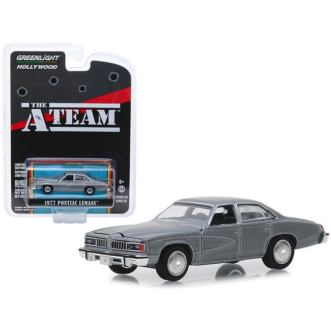 1977 Pontiac LeMans Gray "The A - Team" (1983 - 1987) TV Series "Hollywood Series" Release 25 1/64 Diecast Model Car by Greenlight - Greenlight - ModelCars.com