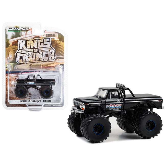 1979 Ford F - 250 Ranger Monster Truck Black "The Boss" "Kings of Crunch" Series 13 1/64 Diecast Model Car by Greenlight - Greenlight - ModelCars.com