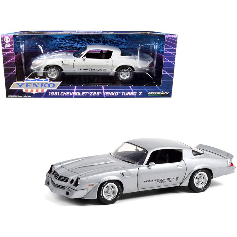 1981 Chevrolet Camaro Z/28 Yenko Turbo Z Turbo Silver Metallic 1/18 Diecast Model Car by Greenlight - Greenlight - ModelCars.com