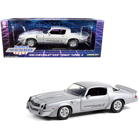 1981 Chevrolet Camaro Z/28 Yenko Turbo Z Turbo Silver Metallic 1/18 Diecast Model Car by Greenlight - Greenlight - ModelCars.com