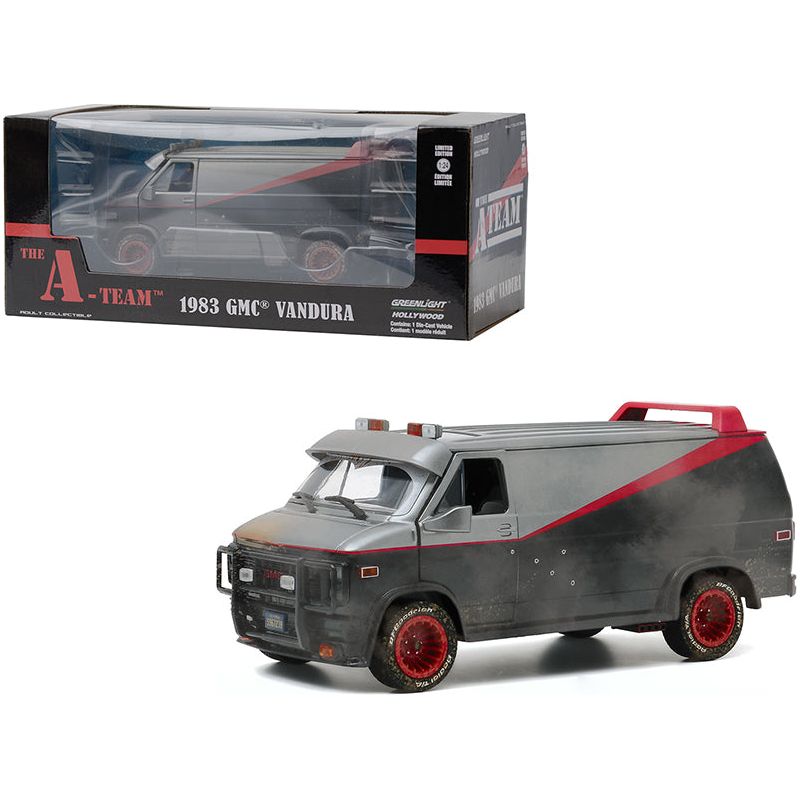 1983 GMC Vandura Van Weathered Version with Bullet Holes "The A - Team" (1983 - 1987) TV Series 1/24 Diecast Model by Greenlight - Greenlight - ModelCars.com