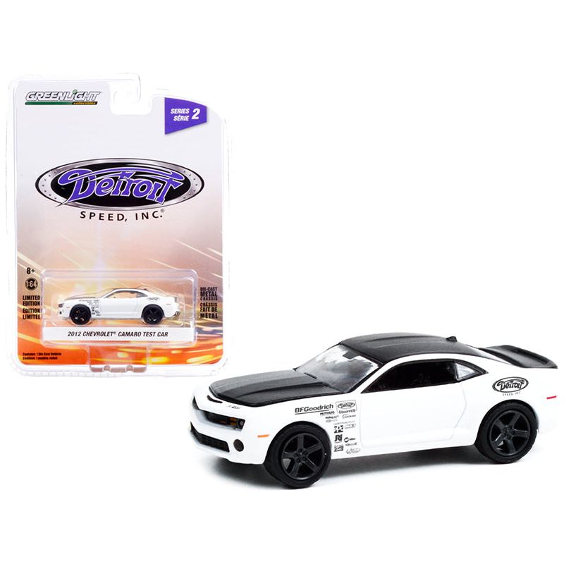 2012 Chevrolet Camaro Test Car "White Monster" White and Black "Detroit Speed Inc." Series 2 1/64 Diecast Model Car by Greenlight-Greenlight-ModelCars.com