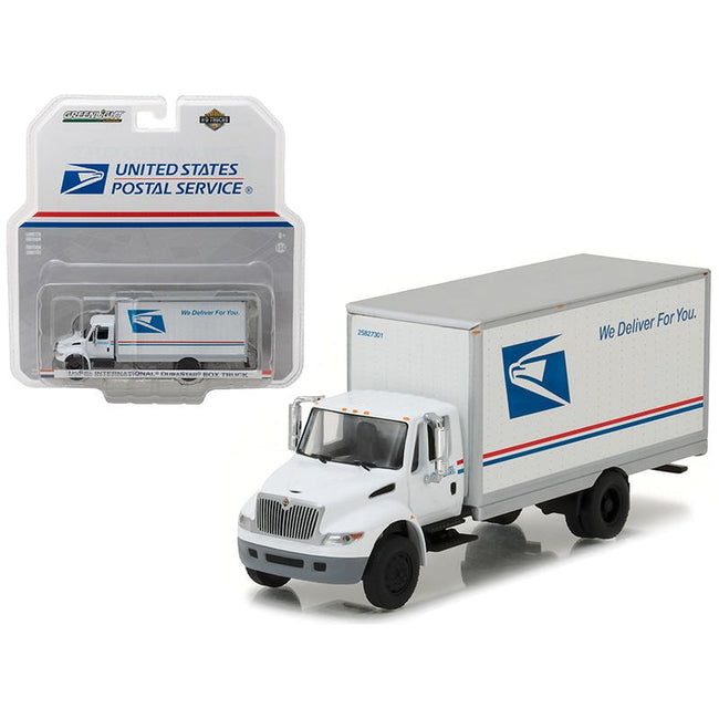 2013 International Durastar Box Truck "United States Postal Service" (USPS) "H.D. Trucks" Series 9 1/64 Diecast Model by Greenlight-Greenlight-ModelCars.com