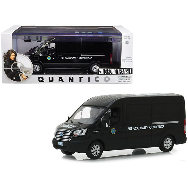 2015 Ford Transit Van Black "FBI Academy Quantico" "Quantico" (2015 - 2018) TV Series 1/43 Diecast Model Car by Greenlight - Greenlight - ModelCars.com