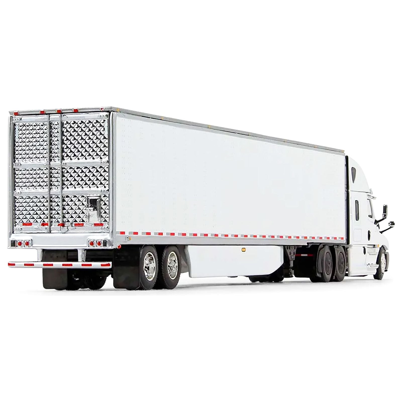 2018 Freightliner Cascadia High Roof Sleeper Cab with 53' Utility Reefer Trailer White 1/64 Diecast Model by DCP/First Gear - First Gear - ModelCars.com