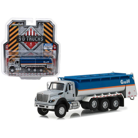 2018 International WorkStar Gulf Oil Tanker Truck S.D. Trucks Series 4 1/64 Diecast Model by Greenlight-Greenlight-ModelCars.com