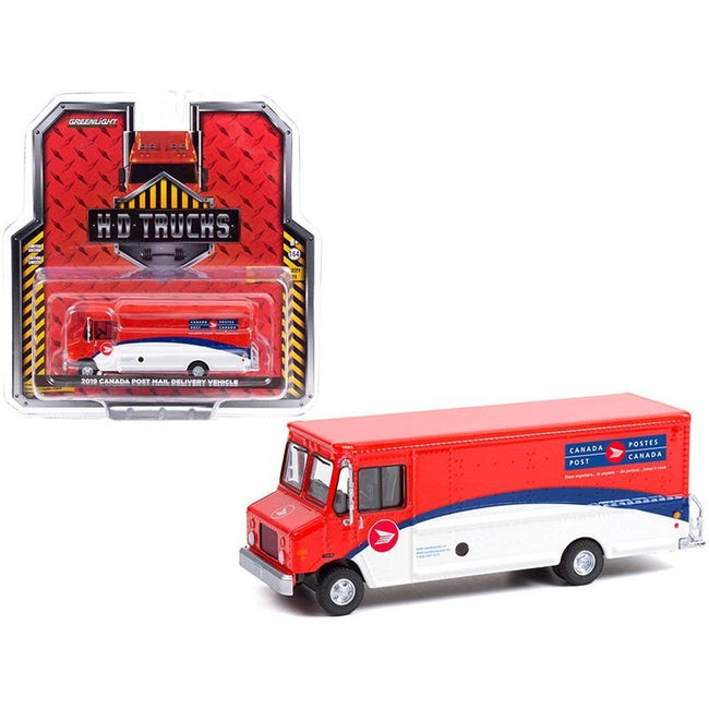 2019 Mail Delivery Vehicle "Canada Post" Red and White with Blue Stripes "H.D. Trucks" Series 21 1/64 Diecast Model by Greenlight-Greenlight-ModelCars.com