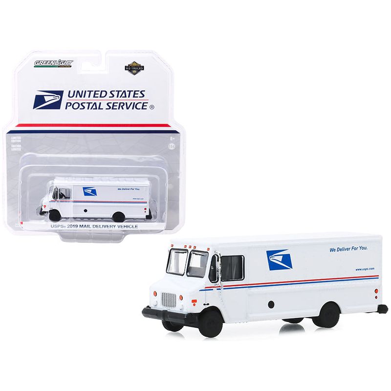 2019 Mail Delivery Vehicle White "USPS" (United States Postal Service) "H.D. Trucks" Series 17 1/64 Diecast Model by Greenlight-Greenlight-ModelCars.com
