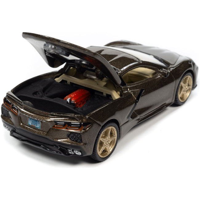 2020 Chevrolet Corvette Zeus Bronze Metallic "Sports Cars" Limited Edition 1/64 Diecast Model Car by Auto World - Autoworld - ModelCars.com