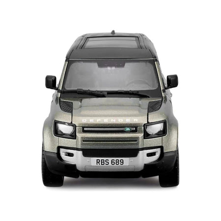 2022 Land Rover Defender 110 Green Metallic with Black Top and Sunroof 1/24 Diecast Model Car by Bburago-Bburago-ModelCars.com