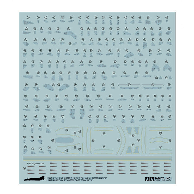 Tamiya F-4 Phantom II Decal Set A