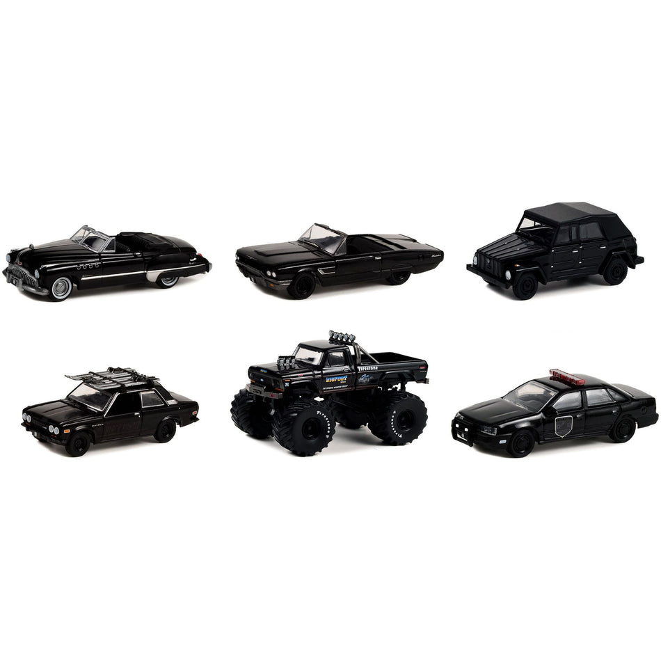 "Black Bandit" 6 piece Set Series 27 1/64 Diecast Model Cars by Greenlight