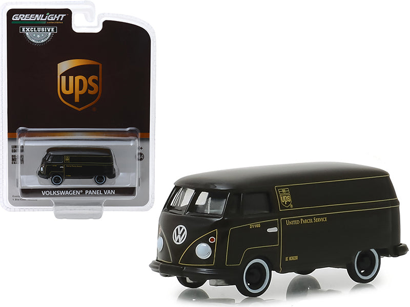 Volkswagen Panel Van Dark Brown "United Parcel Service" (UPS) "Hobby Exclusive" 1/64 Diecast Model Car by Greenlight Diecast Greenlight