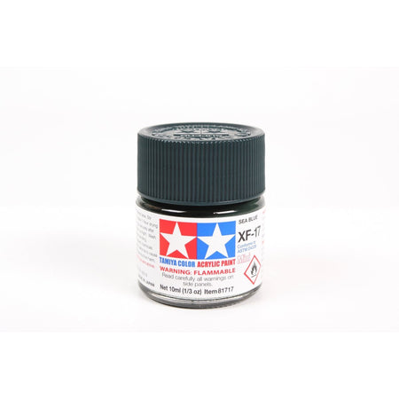 Acrylic Mini Xf-17 Sea Blue 10Ml Bottle / Tamiya USA
